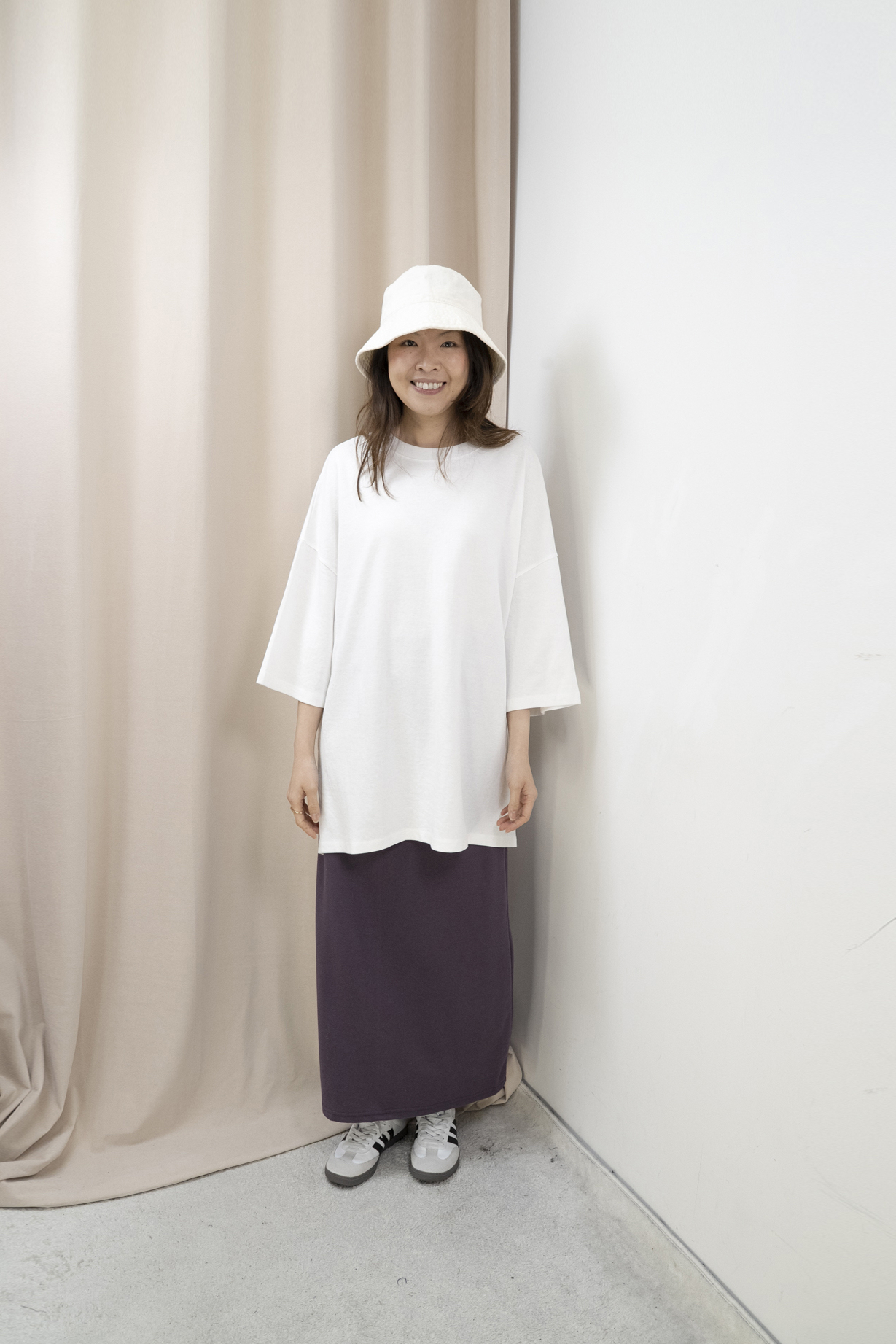 鬆身兩側開叉百搭棉Tee