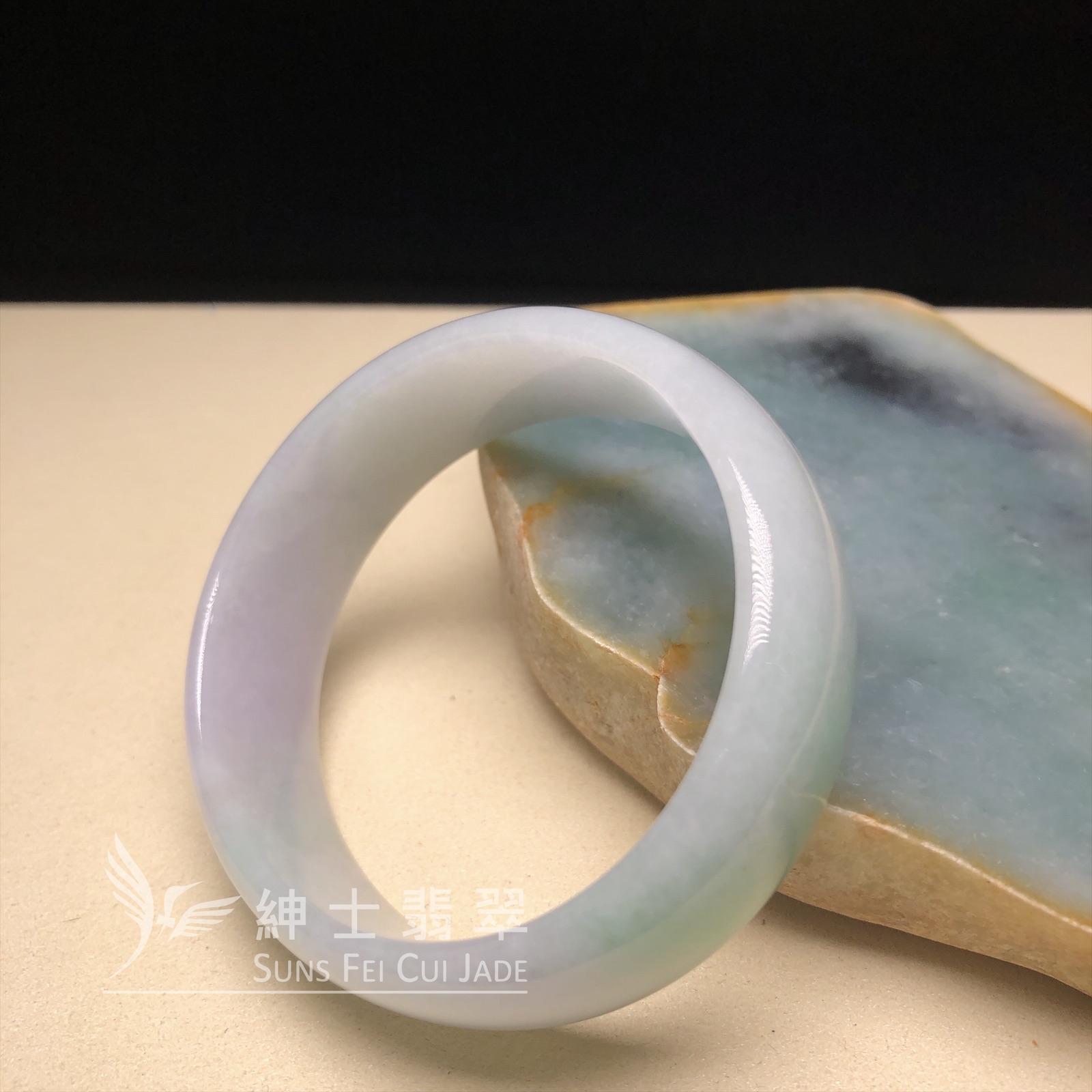 木那粉紫春彩貴妃鐲58mm  YM00278