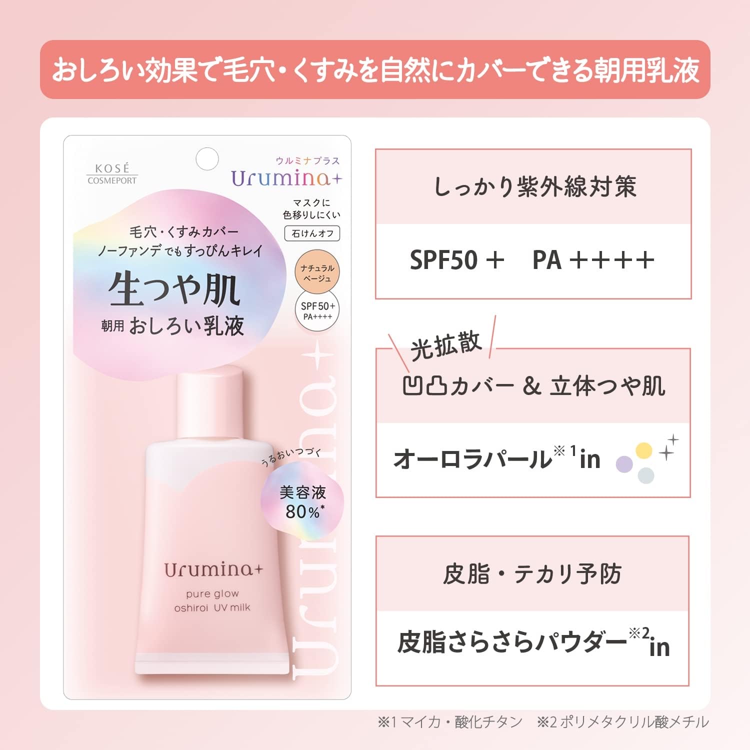 日本 Kose Urumina+ 水光感隔離 UV 乳液 (35g)