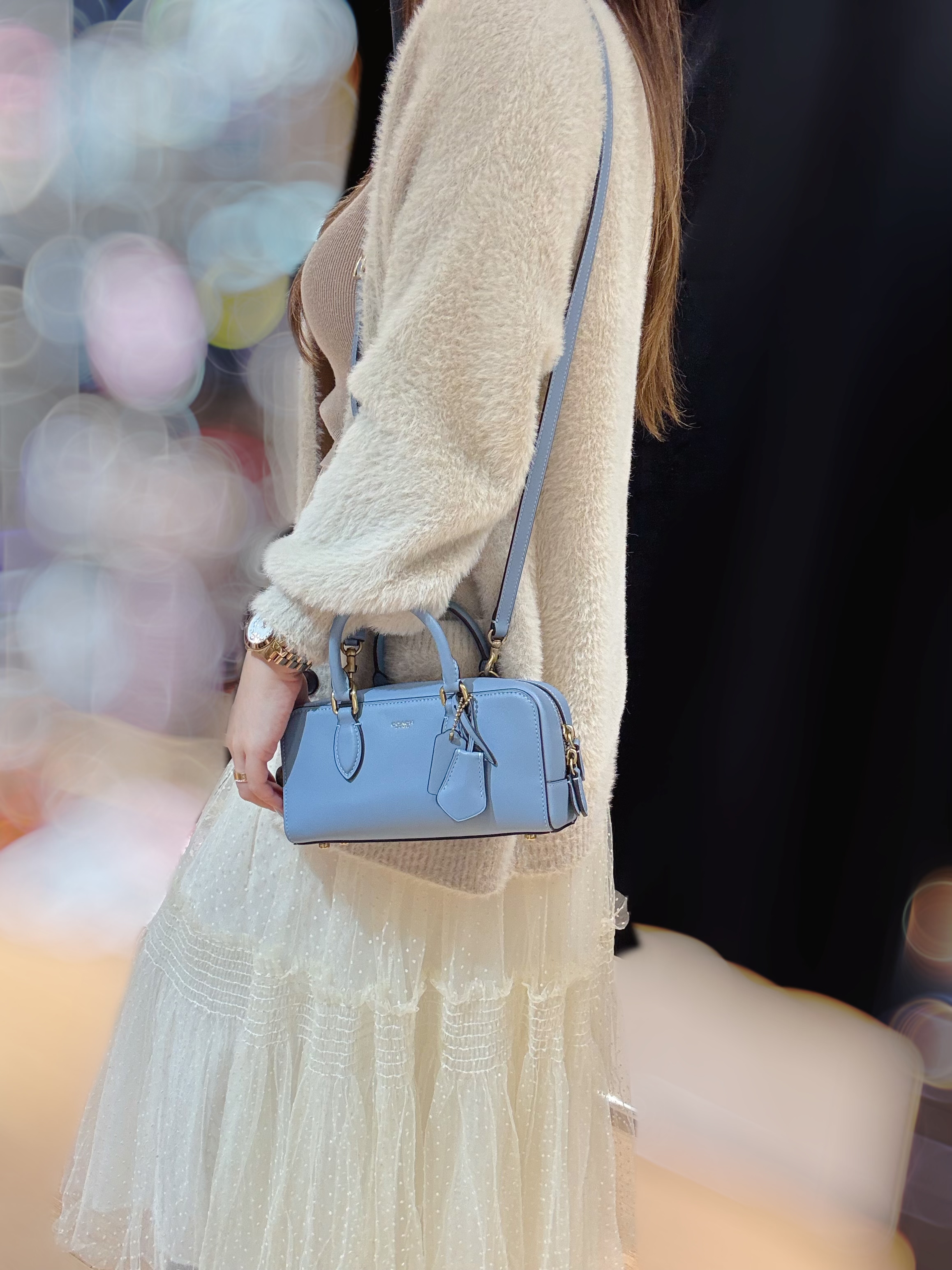 Coach Bowery satchel 22 blue