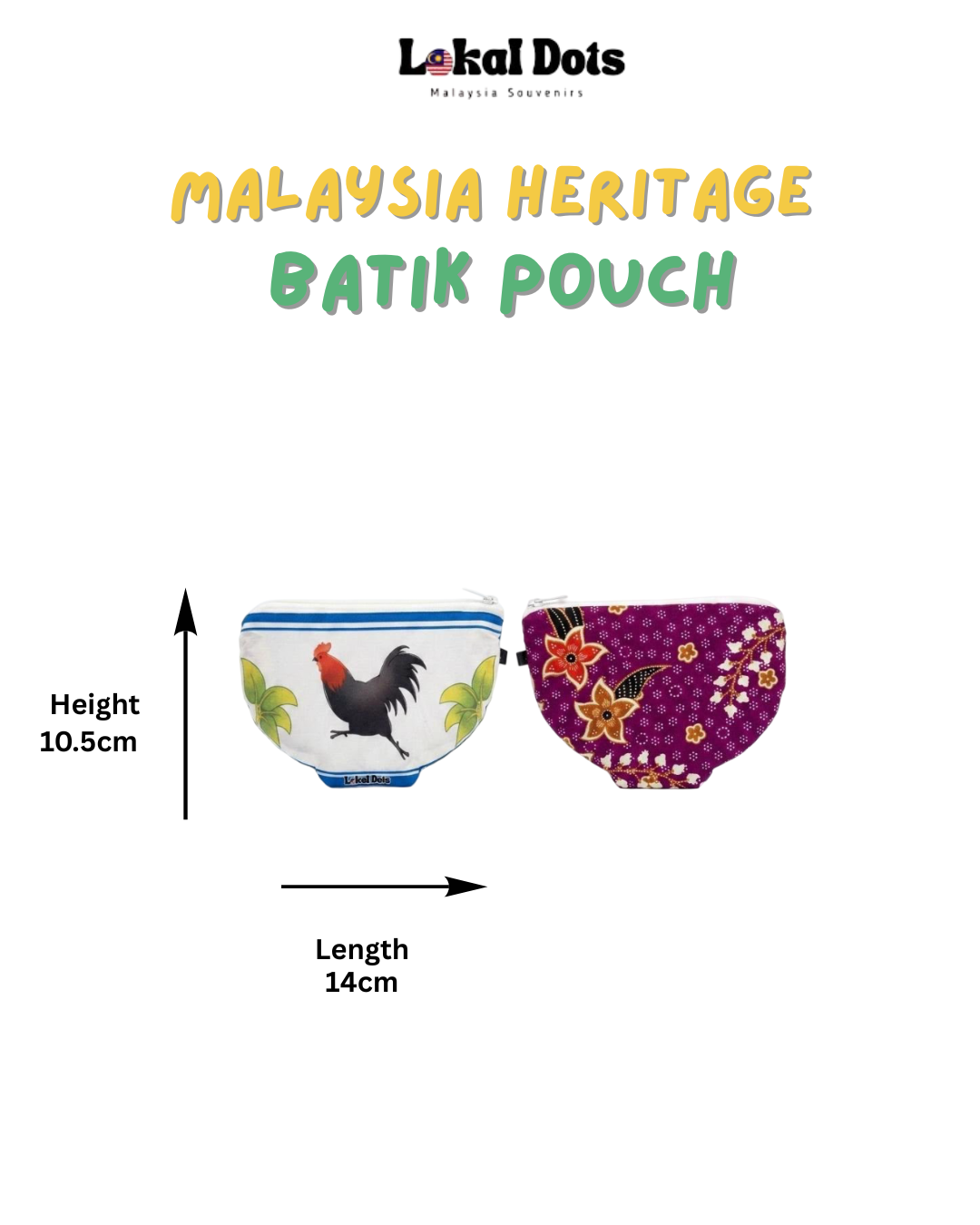 LD46 - Malaysia Heritage Batik Pouch (Rooster Bowl)