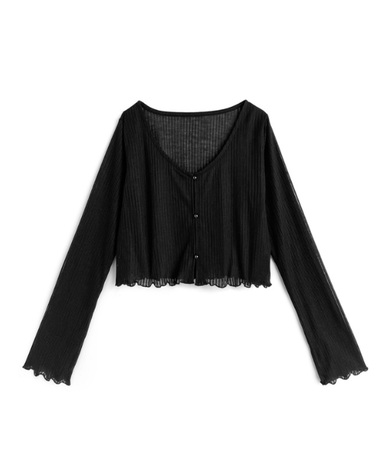 春天必備! 薄針織羅紋外套 [ru1192]