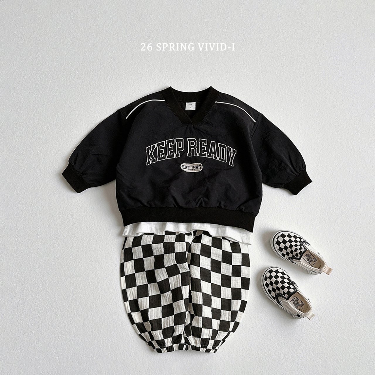 🌸預訂 韓國直送🌸🇰🇷VIVIDI四色棒球風刺繡防風寬鬆上衣