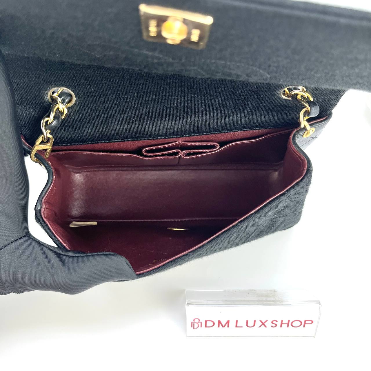 Chanel Cotton Lambskin Flap Bag GHW (Serial 1, Y: 1990)