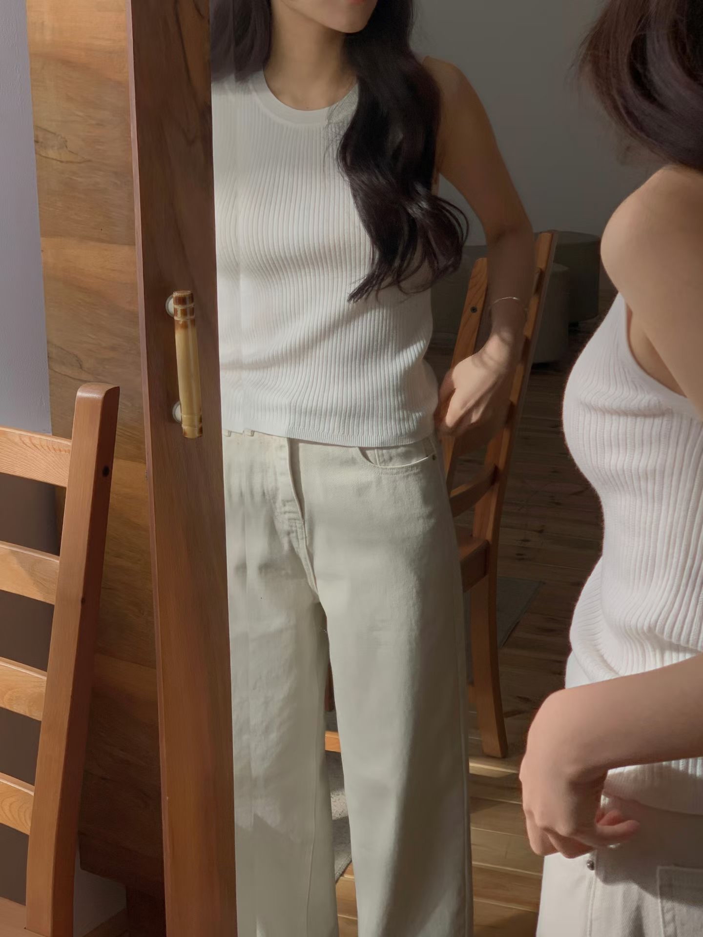 Basic ribbed tank top 