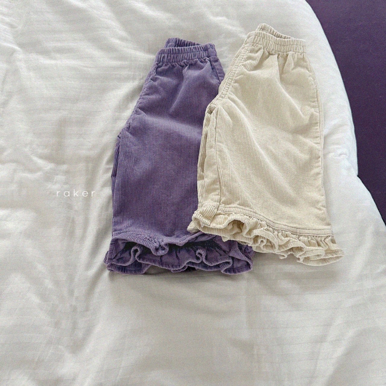 Raker | Lovely Corduroy Ruffle Pants