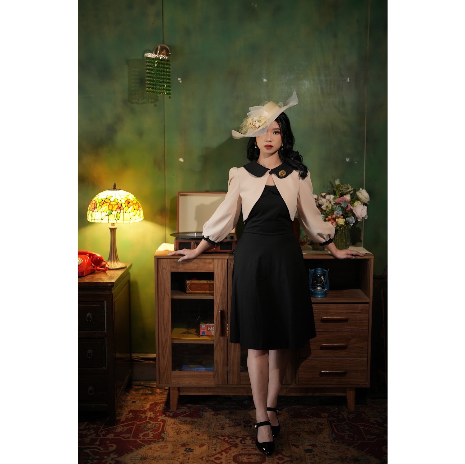 (Last M)1950s Style Classic Baby Collar Bolero (FM199)