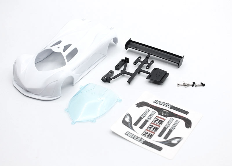 Reflex Racing MF-1 ABS Plastic Body Set (White) RAW-001-WT 