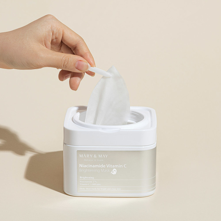 Mary & May Niacinamide Vitamin C Brightening Mask煙酰胺維生素C亮白面膜30片/400g