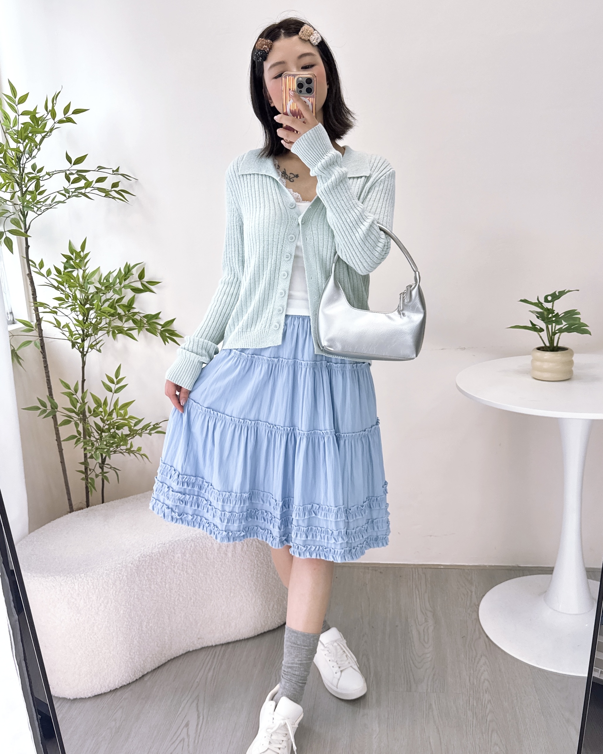 ESP-小清新Ruffle半截裙 2色