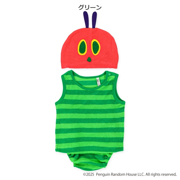 🇯🇵預訂 日本直送🇯🇵好餓的毛毛蟲毛巾料背心燈籠褲帽子套裝