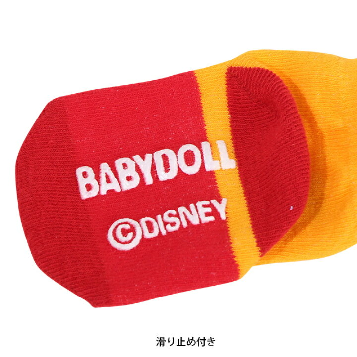 🇯🇵預訂 日本直送🇯🇵Babydoll x Disney兩色人物防滑嬰兒襪