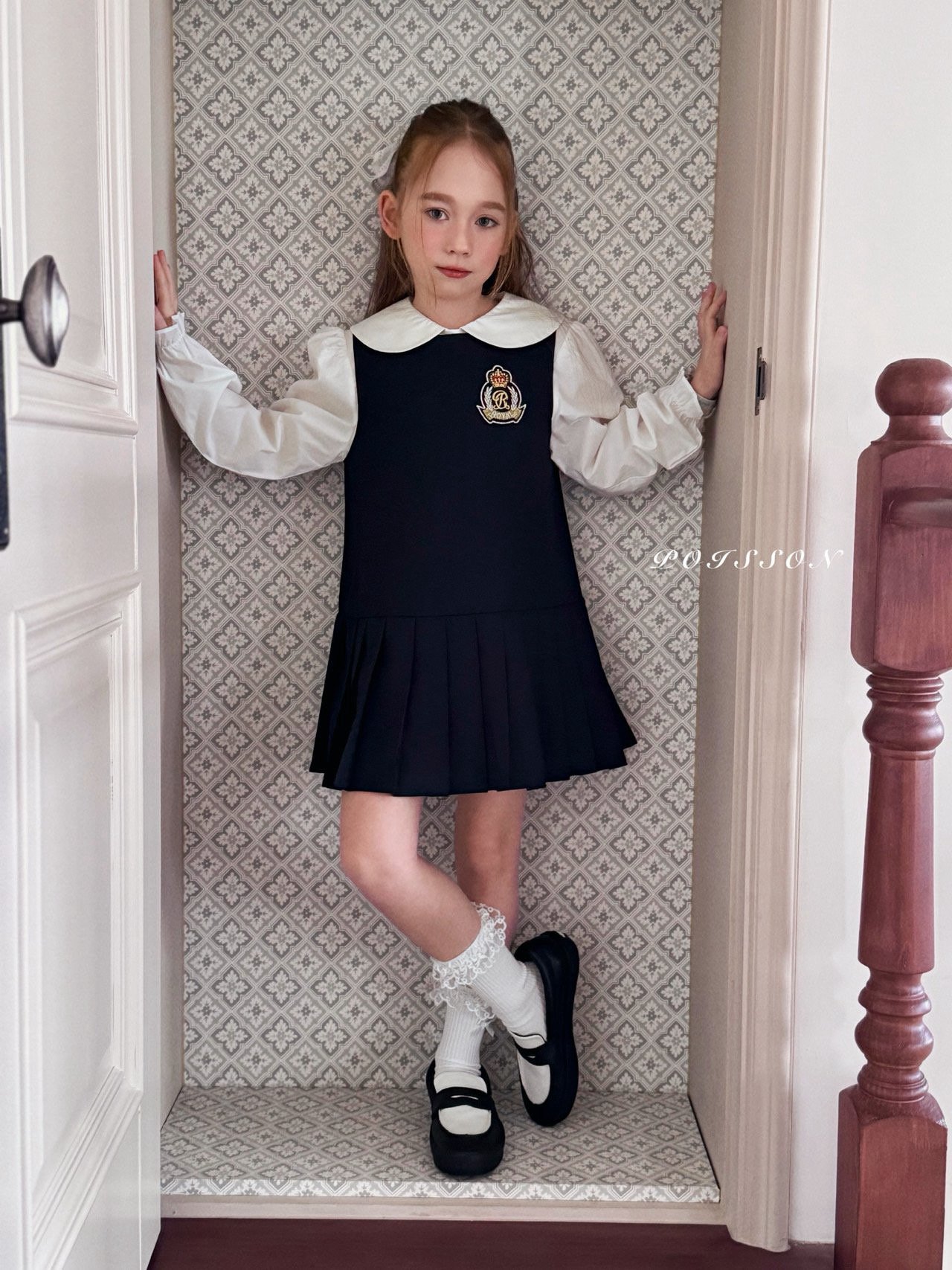 學院風百摺背心裙 (內搭需另配)