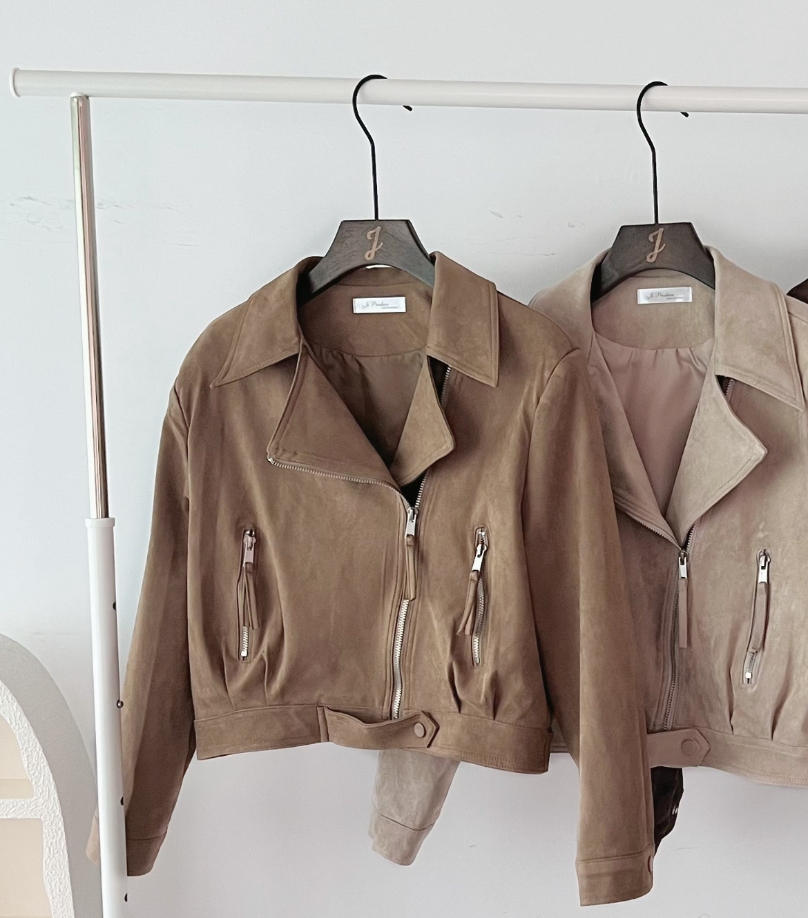 啞面磨砂Biker Jacket (KR)駝色318111