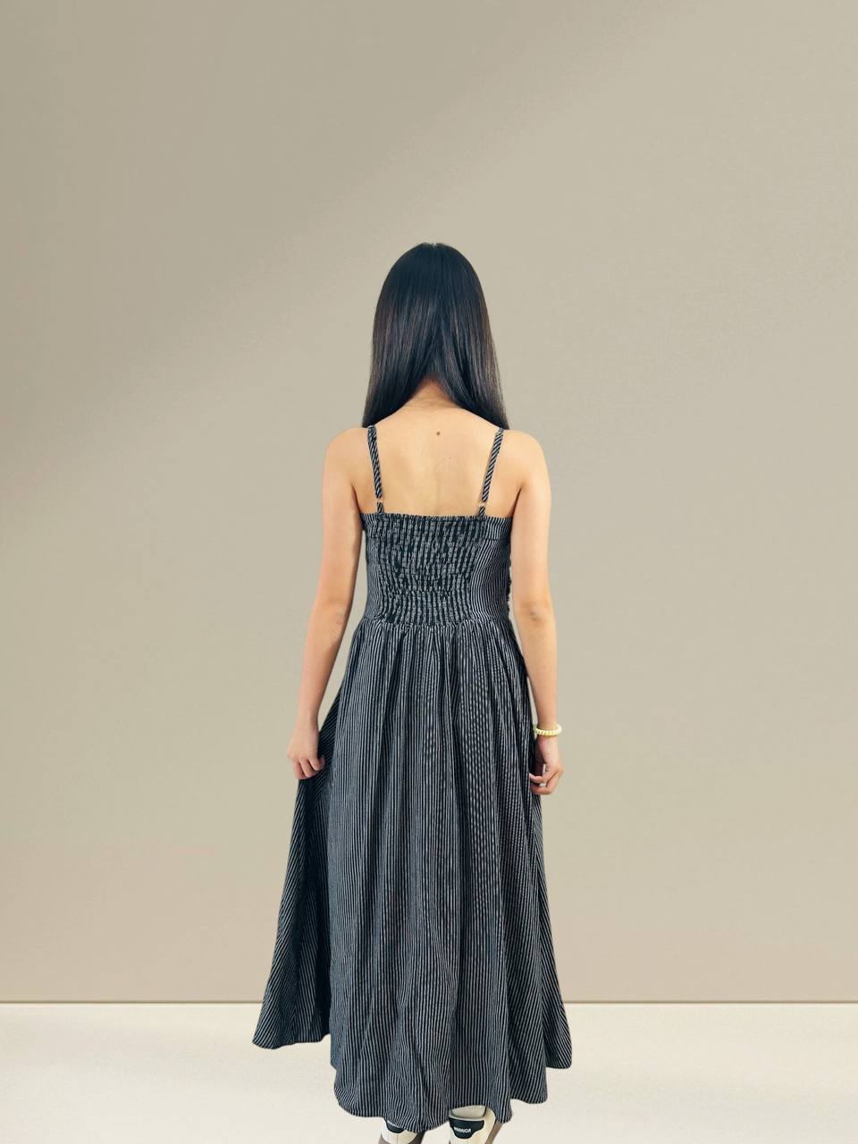 W8258A - Striped Maxi