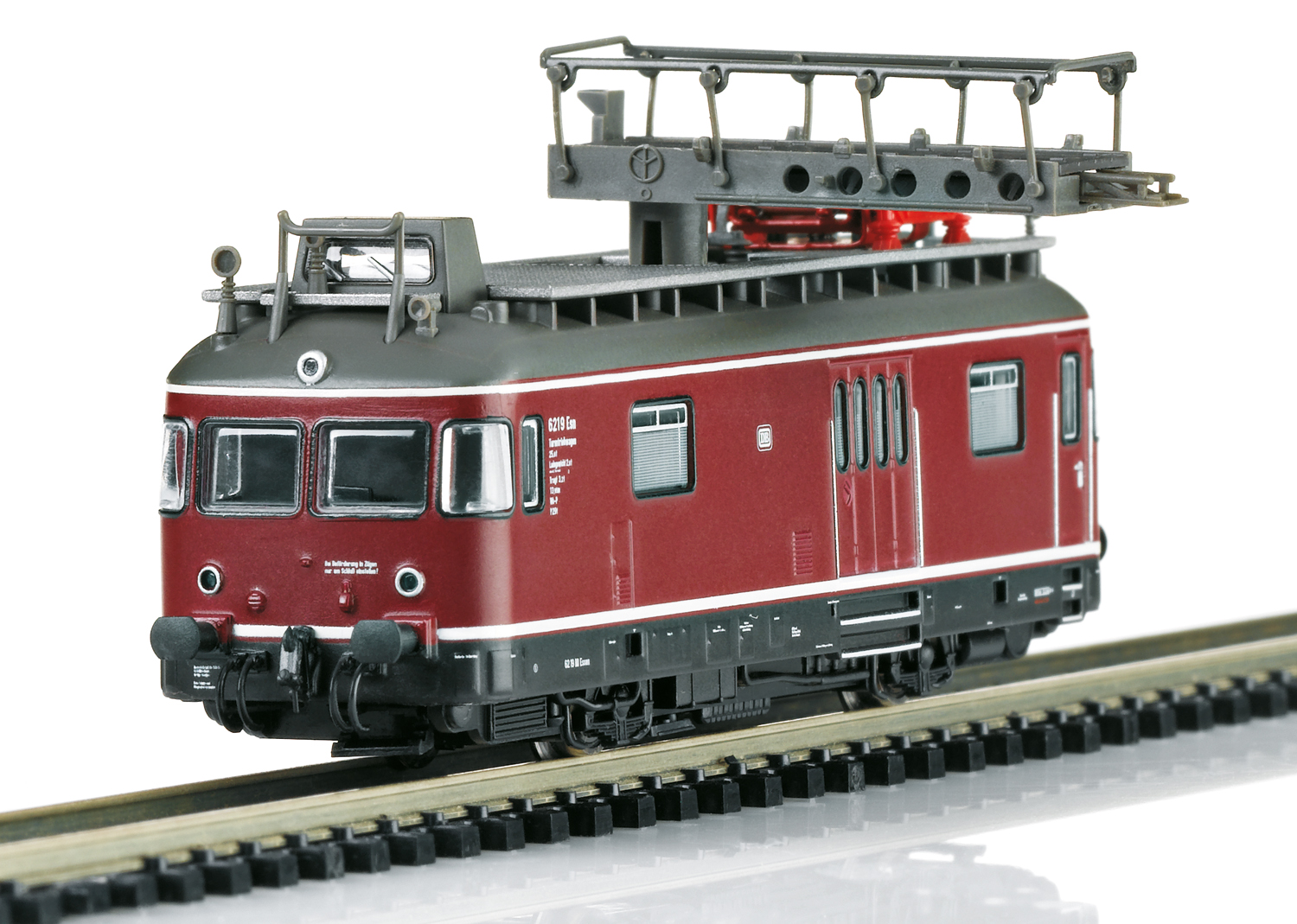 Minitrix Powered Catenary Maintenance Rail Car with a Catenary Construction Car DCC Sound