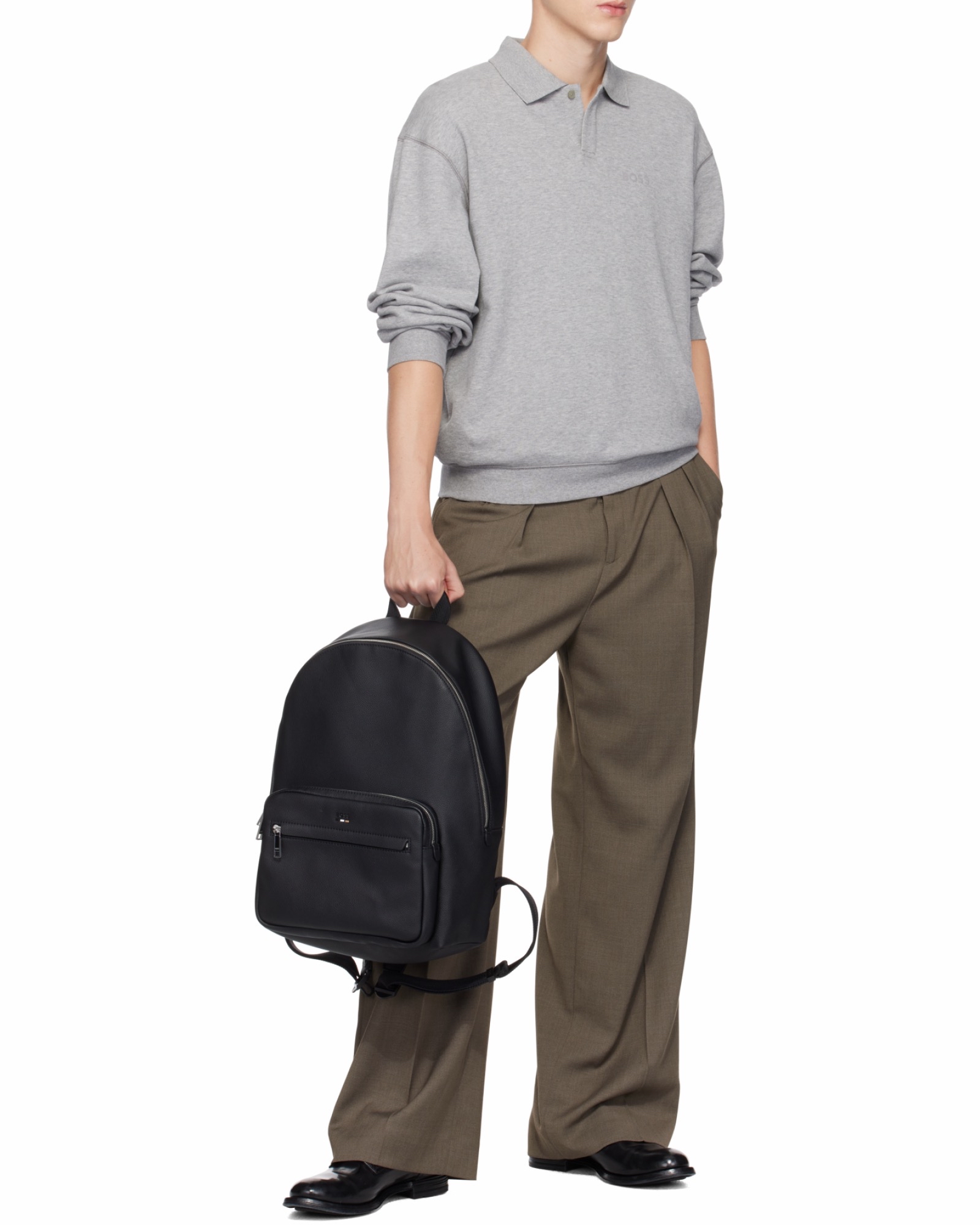 Hugo Boss 男士 拉鍊雙肩包均碼碼42cm*18cm*27cm 