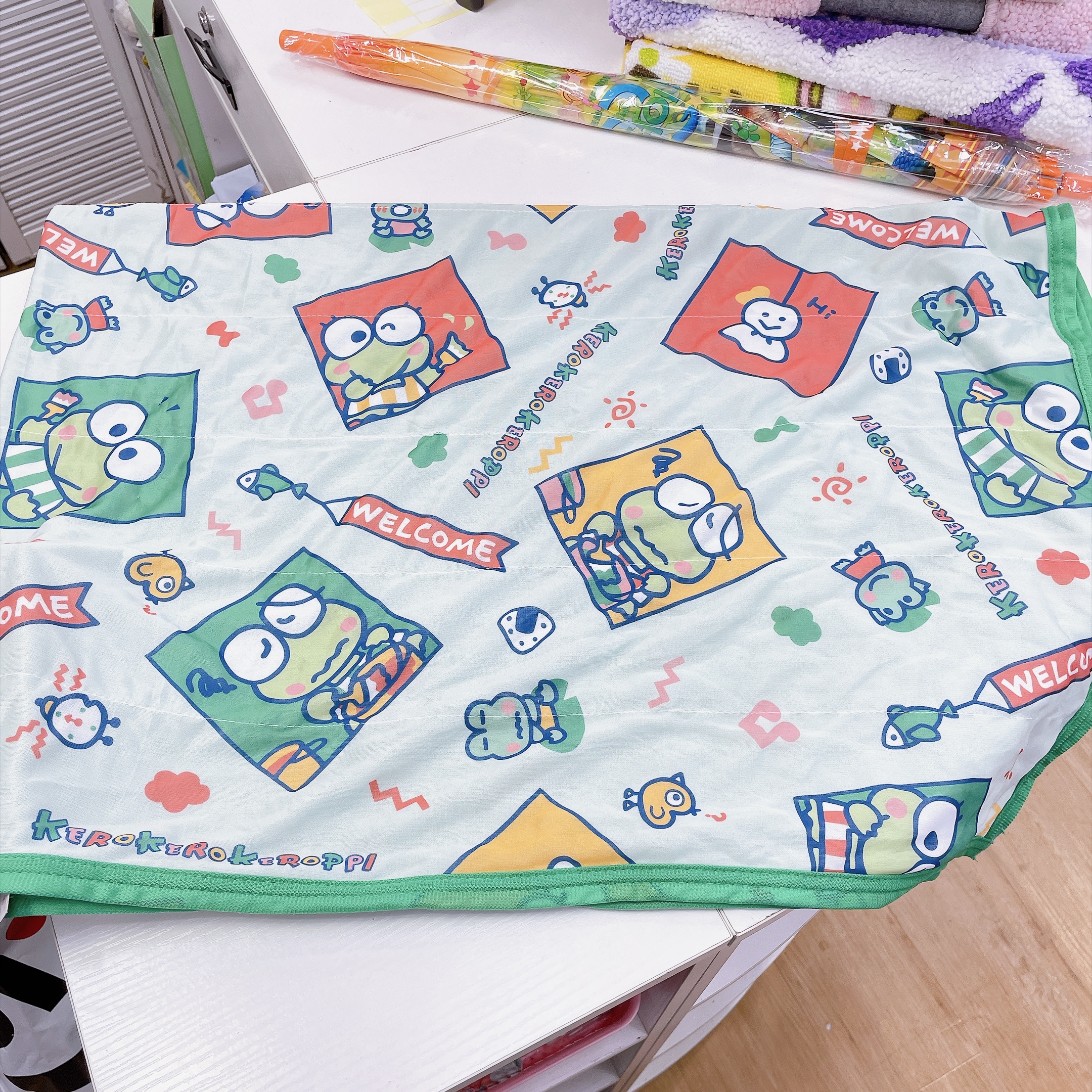 日本直送青蛙仔100×140 cm冷感被
