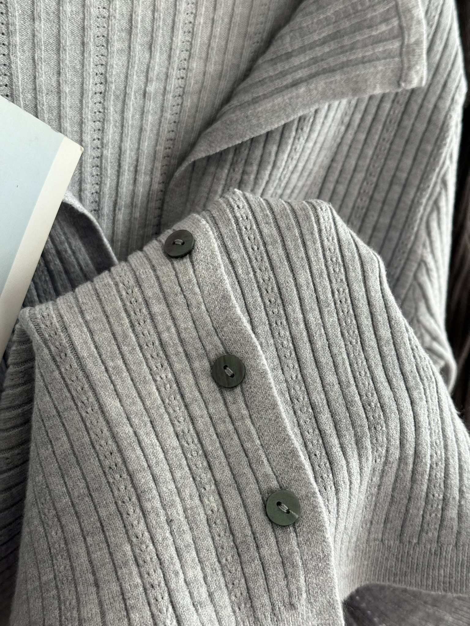 Quinn Knitted Cardigan | Grey