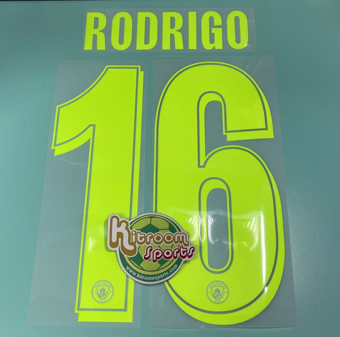 2025-26 Manchester City 3rd UCL Nameset #16 RODRIGO