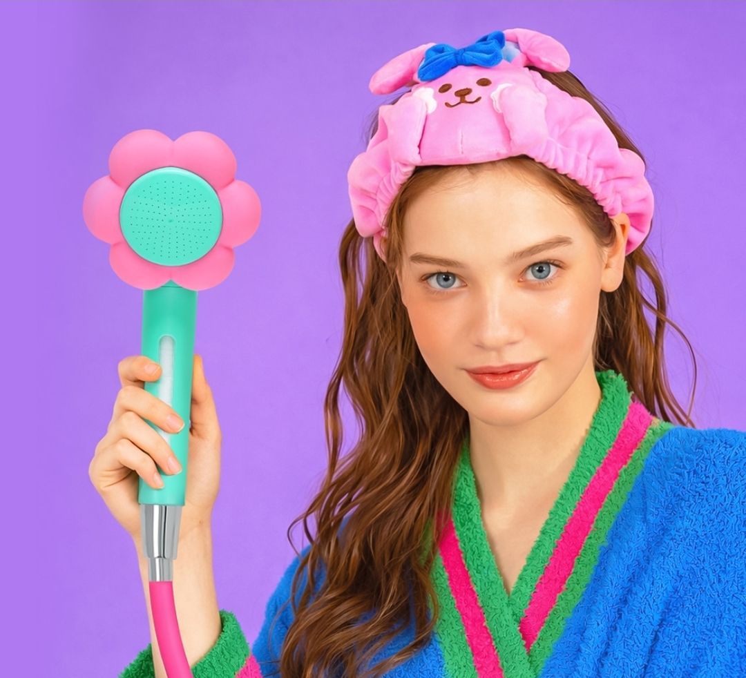 Wiggle Wiggle Blooming 花灑頭+喉管連濾芯套裝