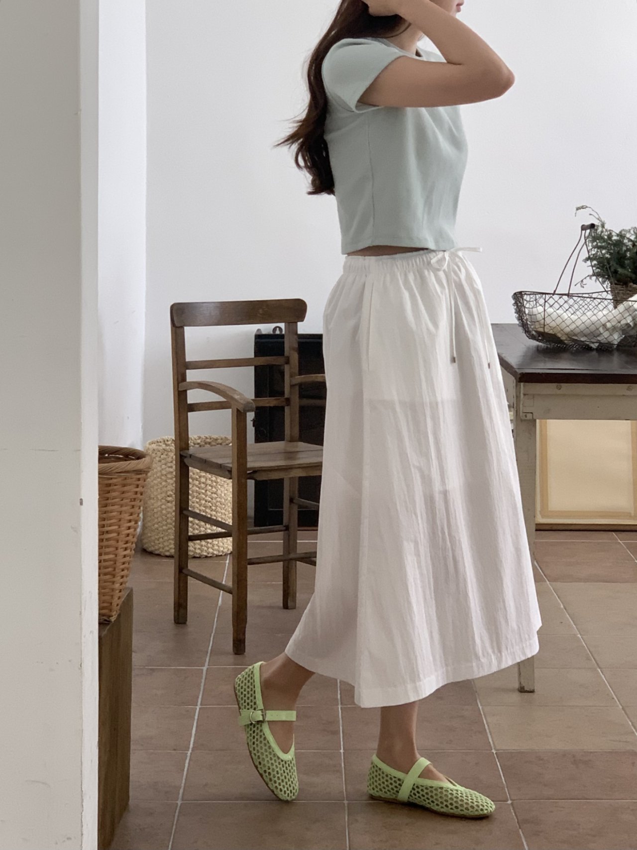 Net Mary Jane Ballet Flats (6 colors)