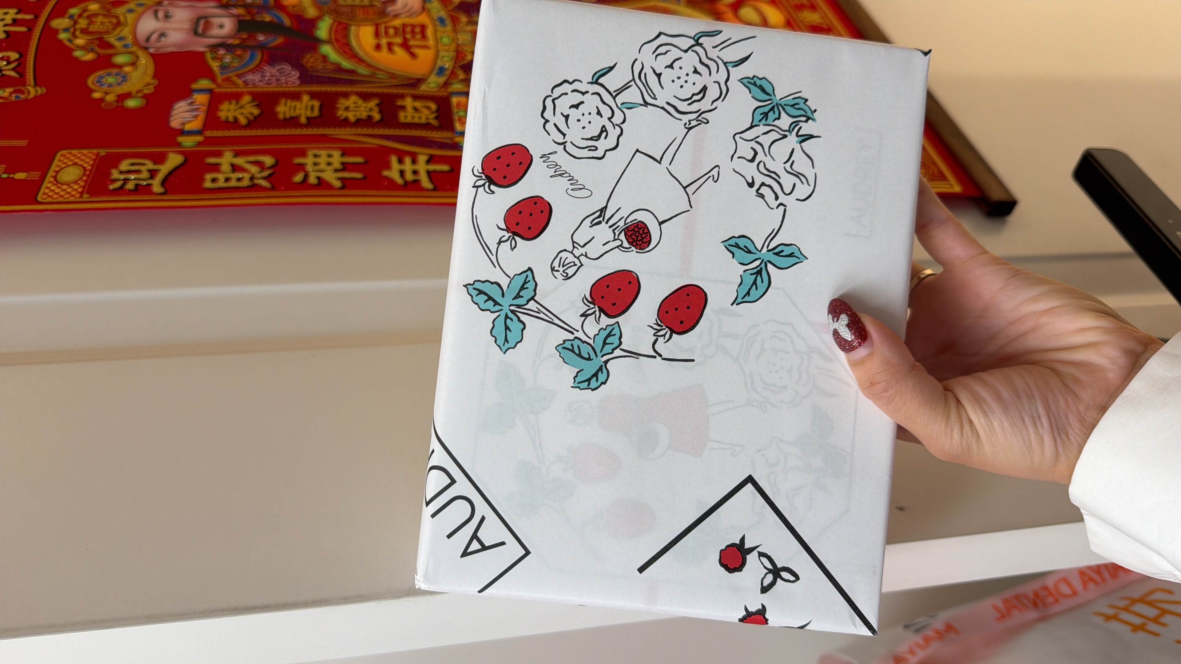 現貨 日本 Audrey Glacier系列 草莓花束餅 原味（奶油＋草莓乾）8件