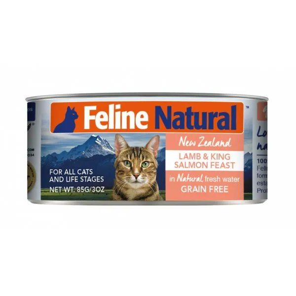 Feline Natural F9 - 羊肉及三文魚盛宴 貓罐 85g