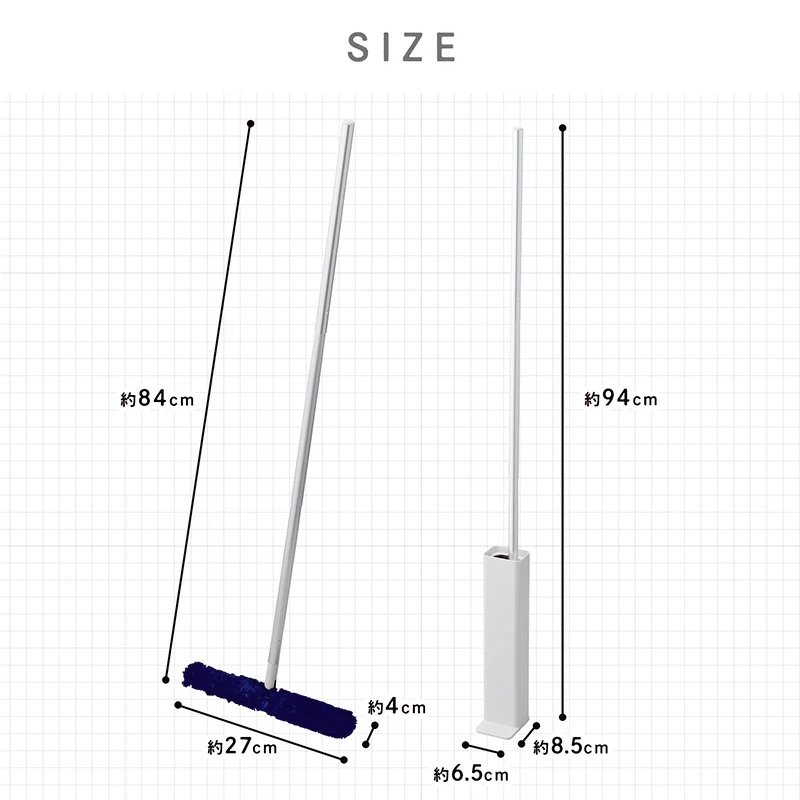 🔥🔥【日本直送《LEC》二合一免手洗長柄除塵掃連地毯刷】附自立式清潔筒