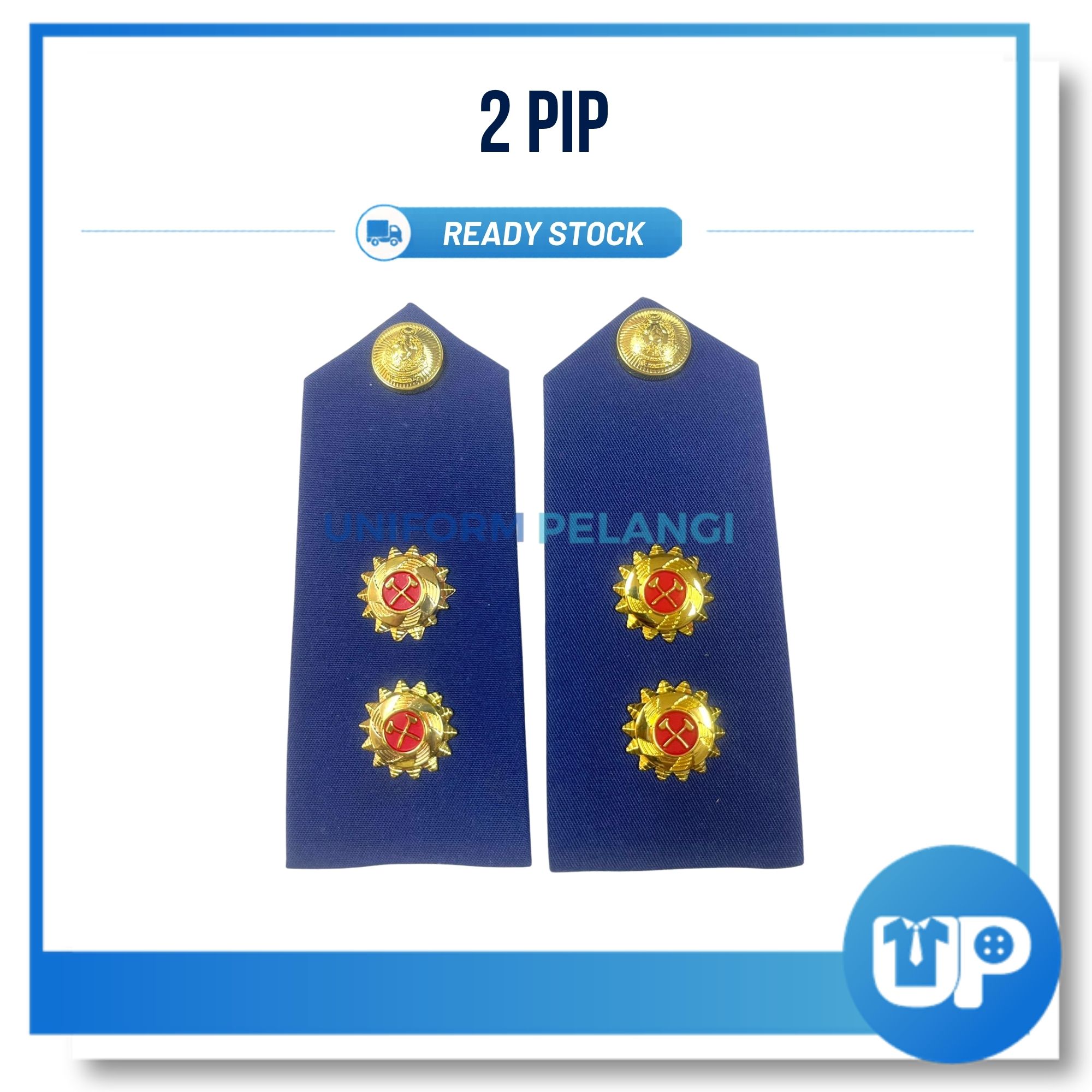 [PREORDER] Pangkat Epolet Bomba Tanda Pangkat Biru