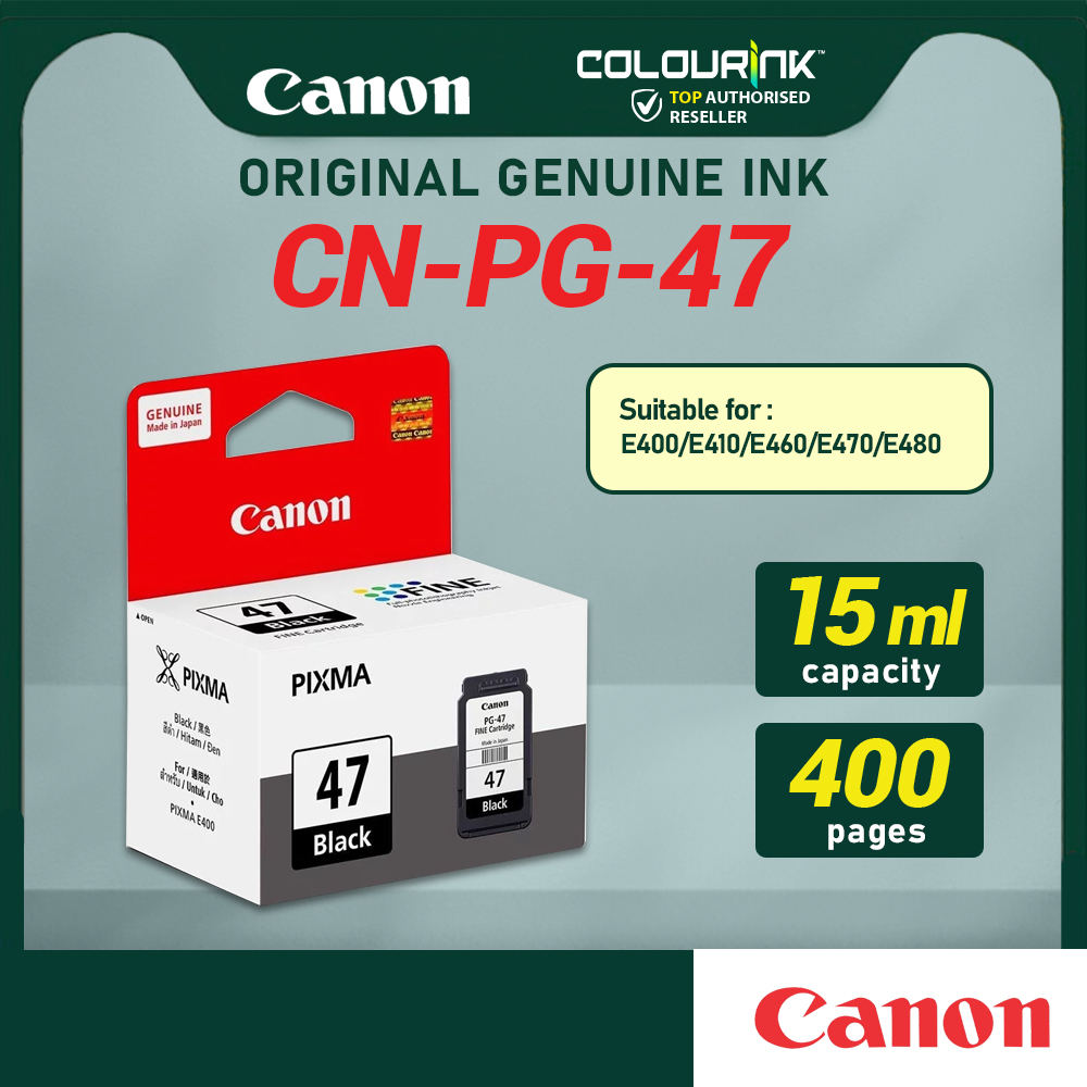 Canon Original Genuine PG47 CL57 CL57s Ink Cartridge for E400 E410 E460 E470 E480 E3170 E4270 E3170 E3177 47 57