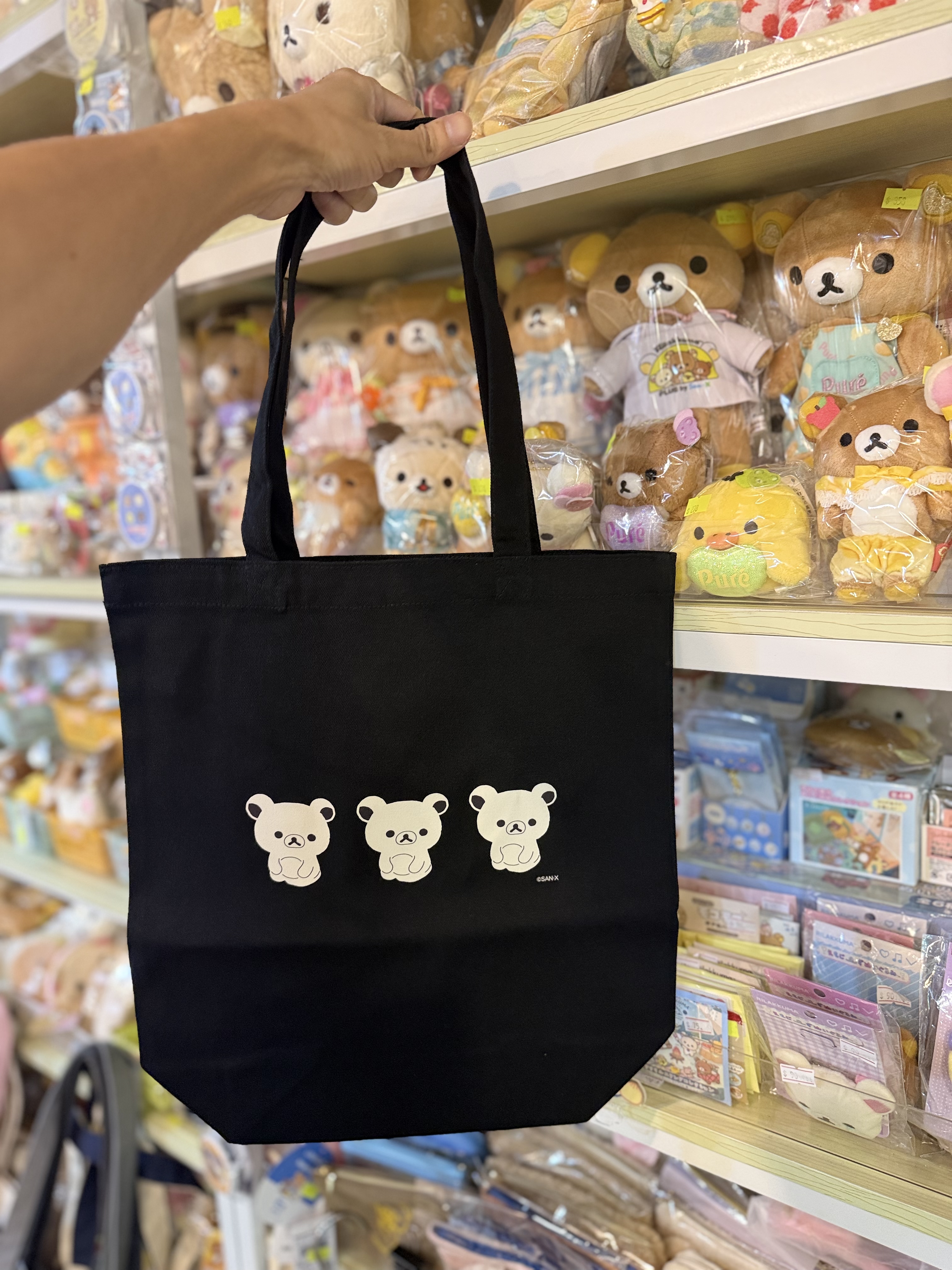 《現貨》全新日本網上限定Rilakkuma 黑白系列布袋