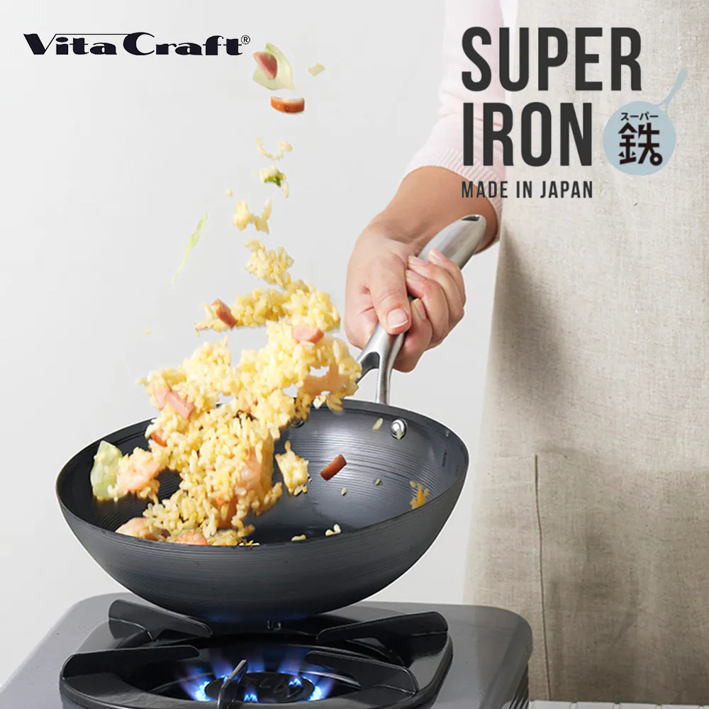 	VitaCraft SUPER IRON 窒化單柄鐵炒鑊 (適用於電磁爐)