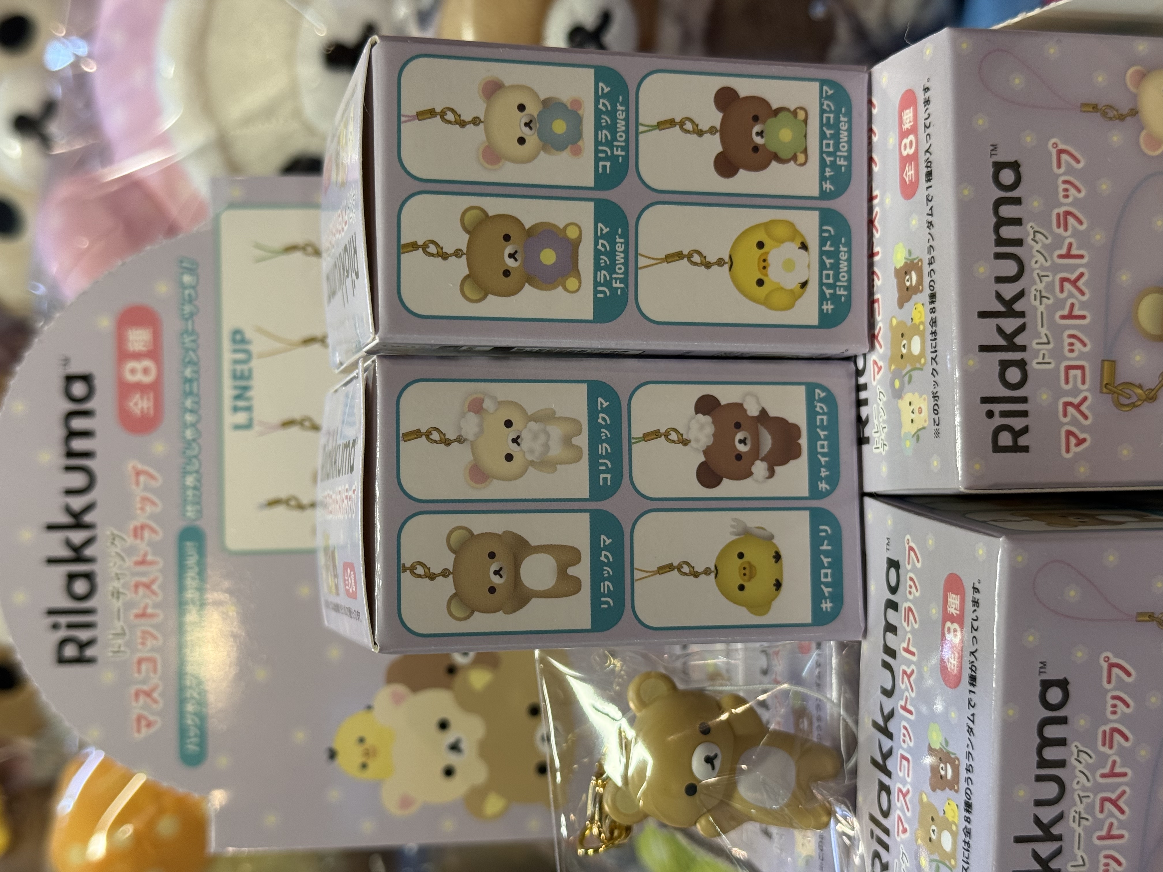 《現貨》全新BASIC RILAKKUMA Flower系列 電話繩（盲盒抽）