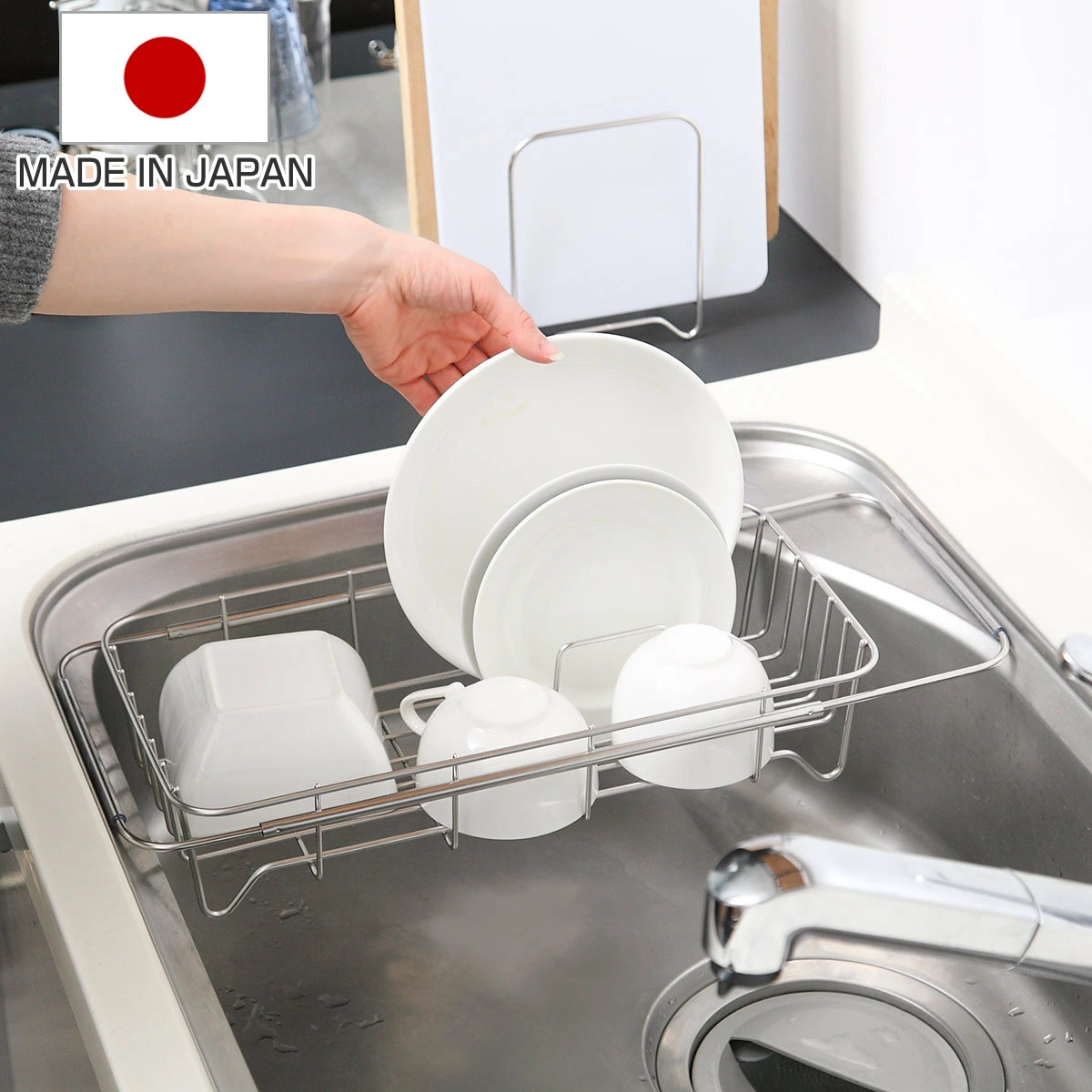 🔥🔥【日本製《大木製作所》不鏽鋼可伸縮洗碗盤瀝水架】