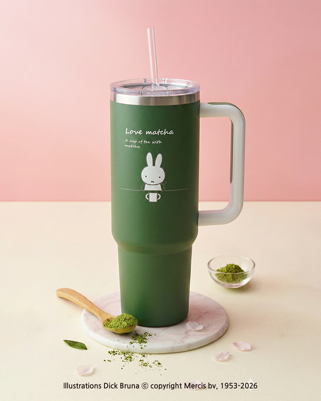 [ 韓國 Miffy ] Love Matcha 保溫杯 887ml