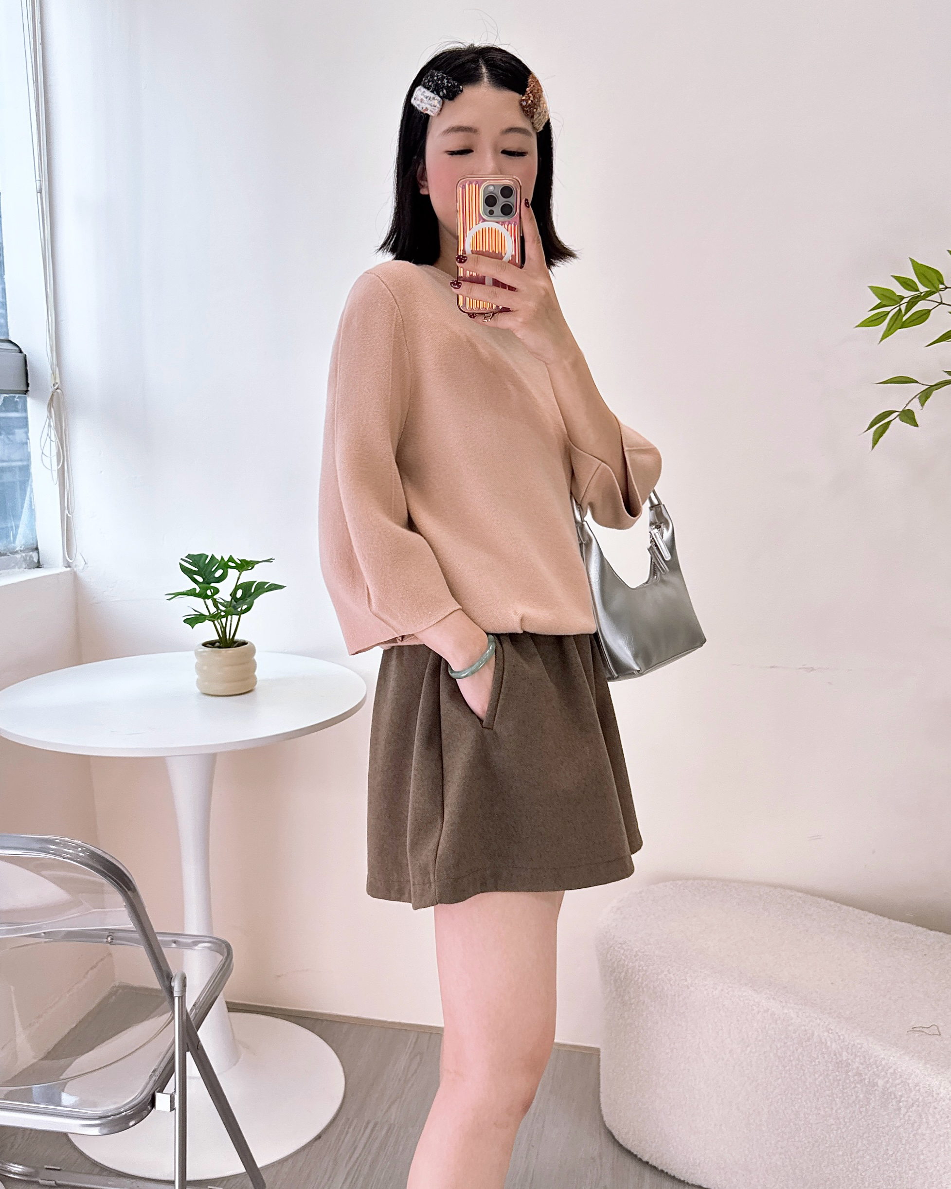 ESP-無感棉花糖軟針織上衣 3色