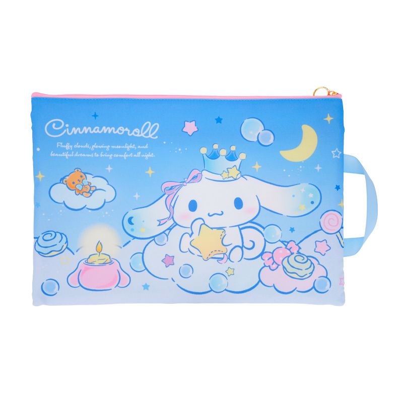 Cinnamoroll F4 Double Zipper Fabric Document Bag 雙拉鍊布文件袋連手挽