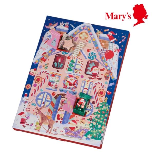 日本直送 日本百年朱古力 MARY‘S 聖誕倒數禮盒（1盒26入）