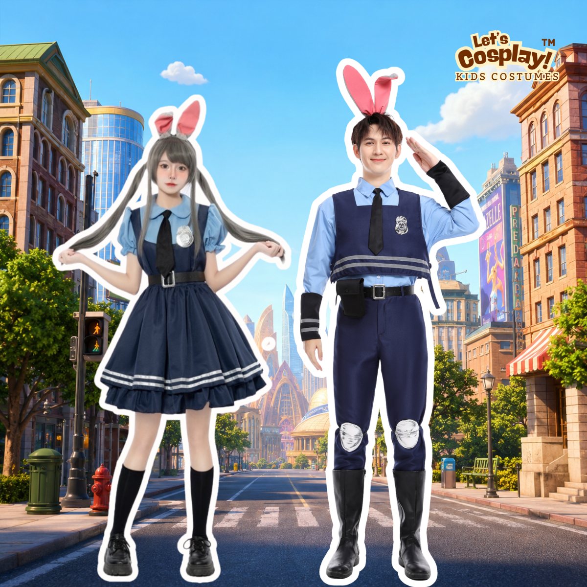 Zootopia Judy  Costume優獸大都會主題 朱迪成人女裝｜成人萬聖節服裝推介｜動漫展｜角色扮演｜香港現貨
