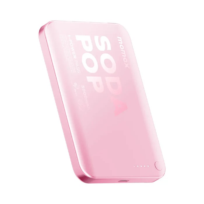 Momax 1-Power Pass 5000mAh 磁吸流動電源 (CCC 認證)