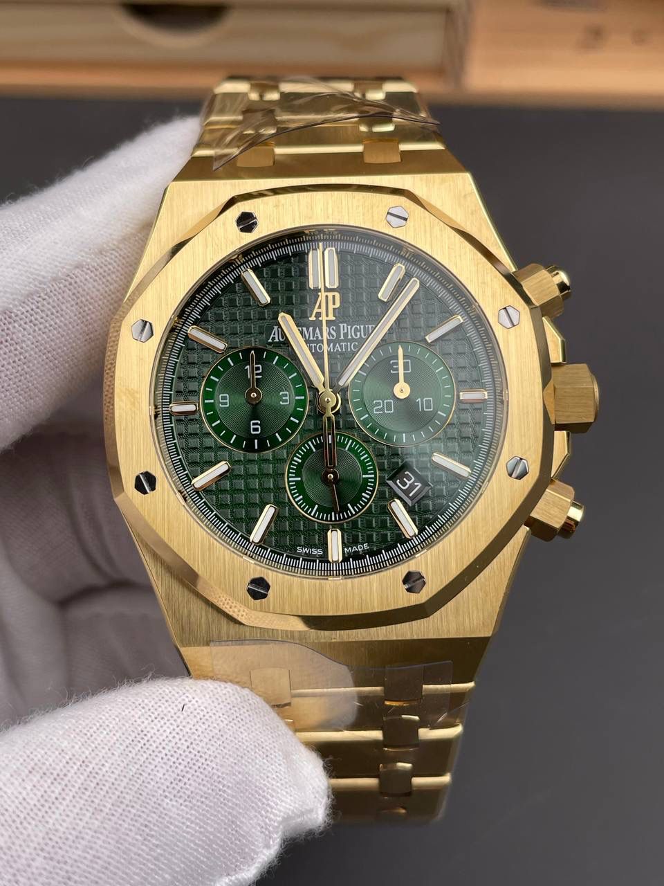 🚀皇家橡树26331BA 黄金绿盘/41mm/4801机💯