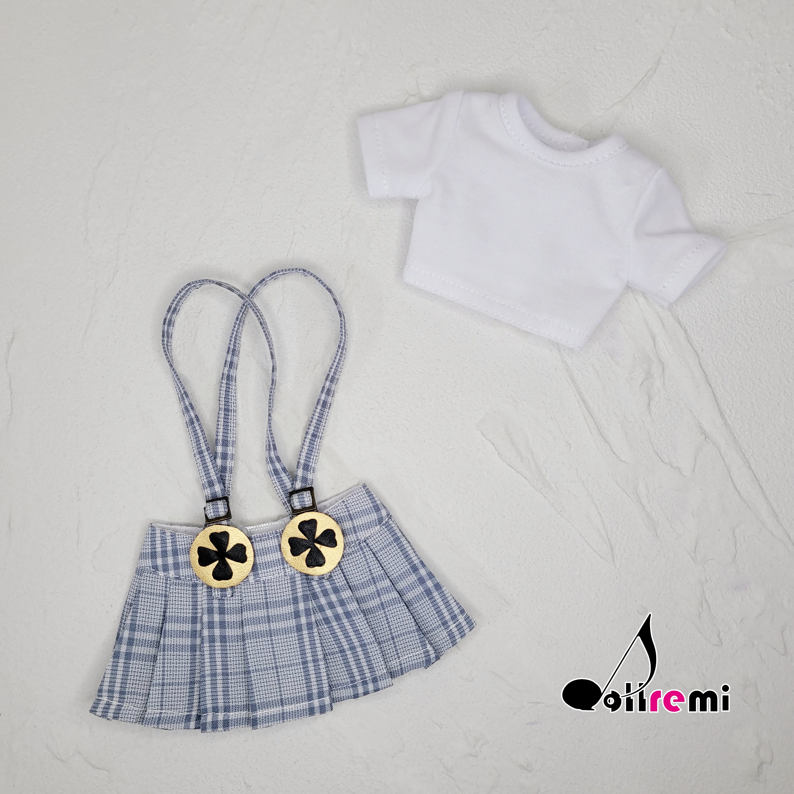 【dollremi】(DD0852) 吊帶格子裙套裝 Strap plaid skirt suit