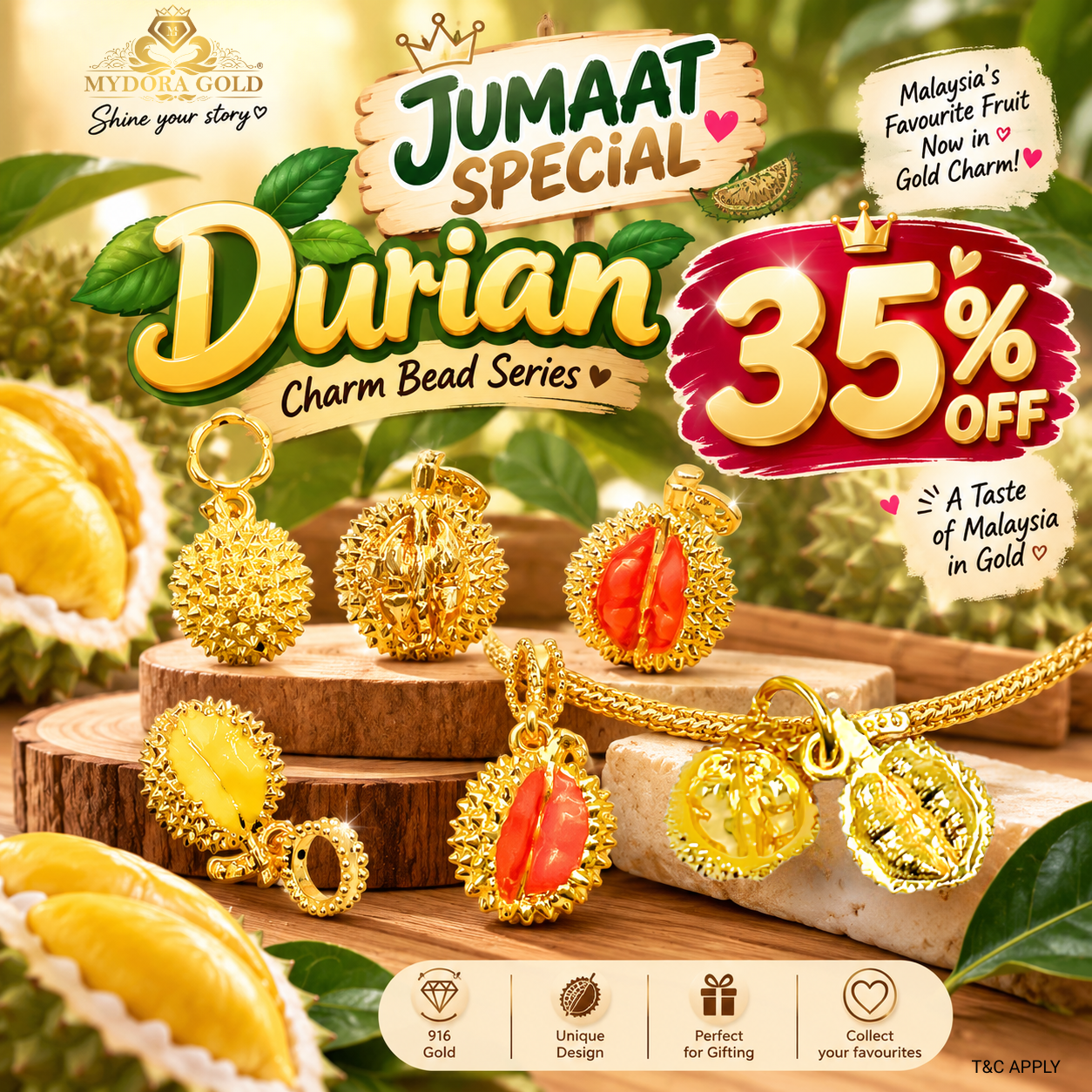 MYDORA Charm Durian Series (5G) l EMAS 916/22K
