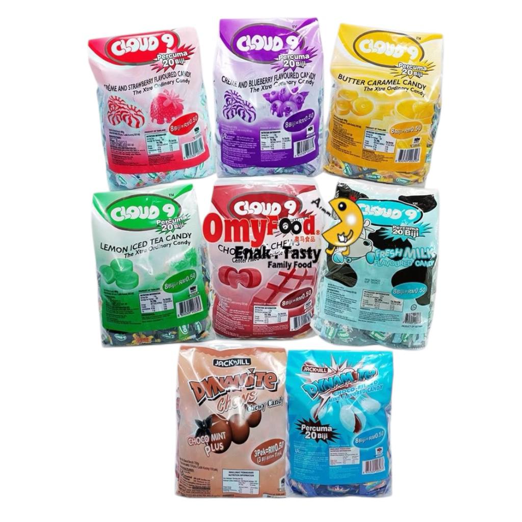150/320pcs  Cloud9 and Dynamite Candy gula chewy