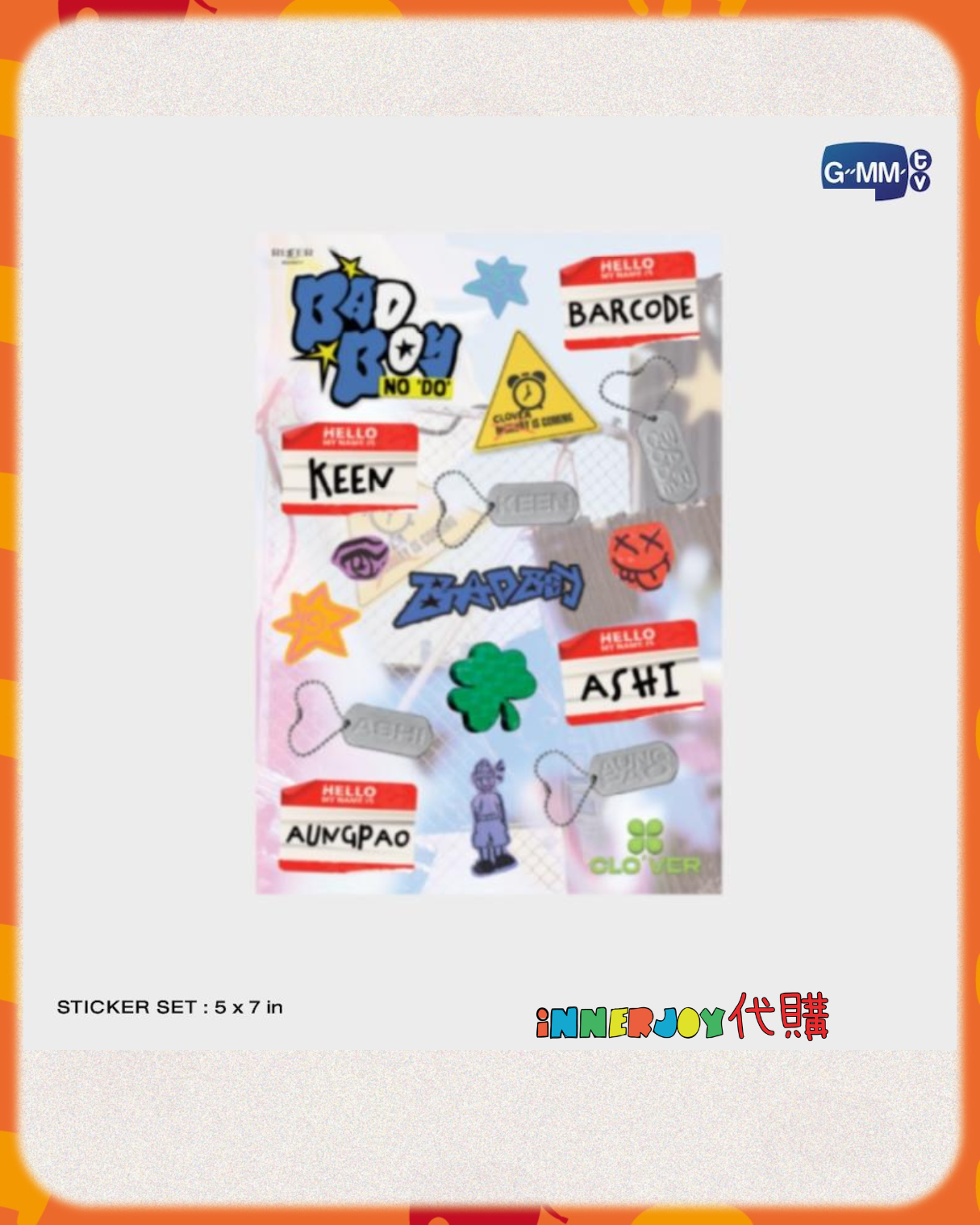 泰國現貨 (下單後30天到港) |  CLO’VER - 新單曲《Bad Boy No ‘Do’ 》 Photo Set 官方寫真卡套裝 GMM新男團