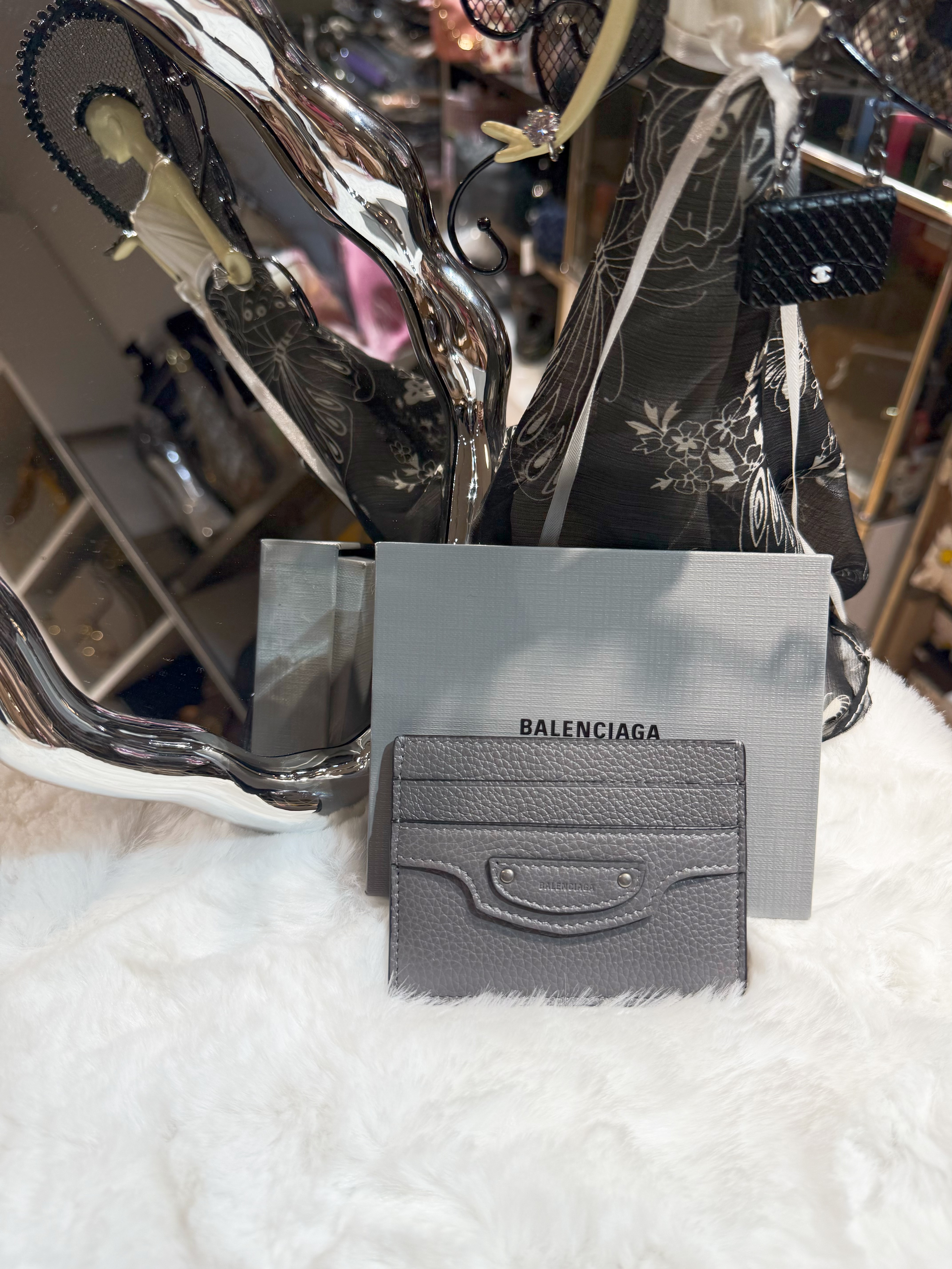 Balenciaga card holder 5cc/city/grey