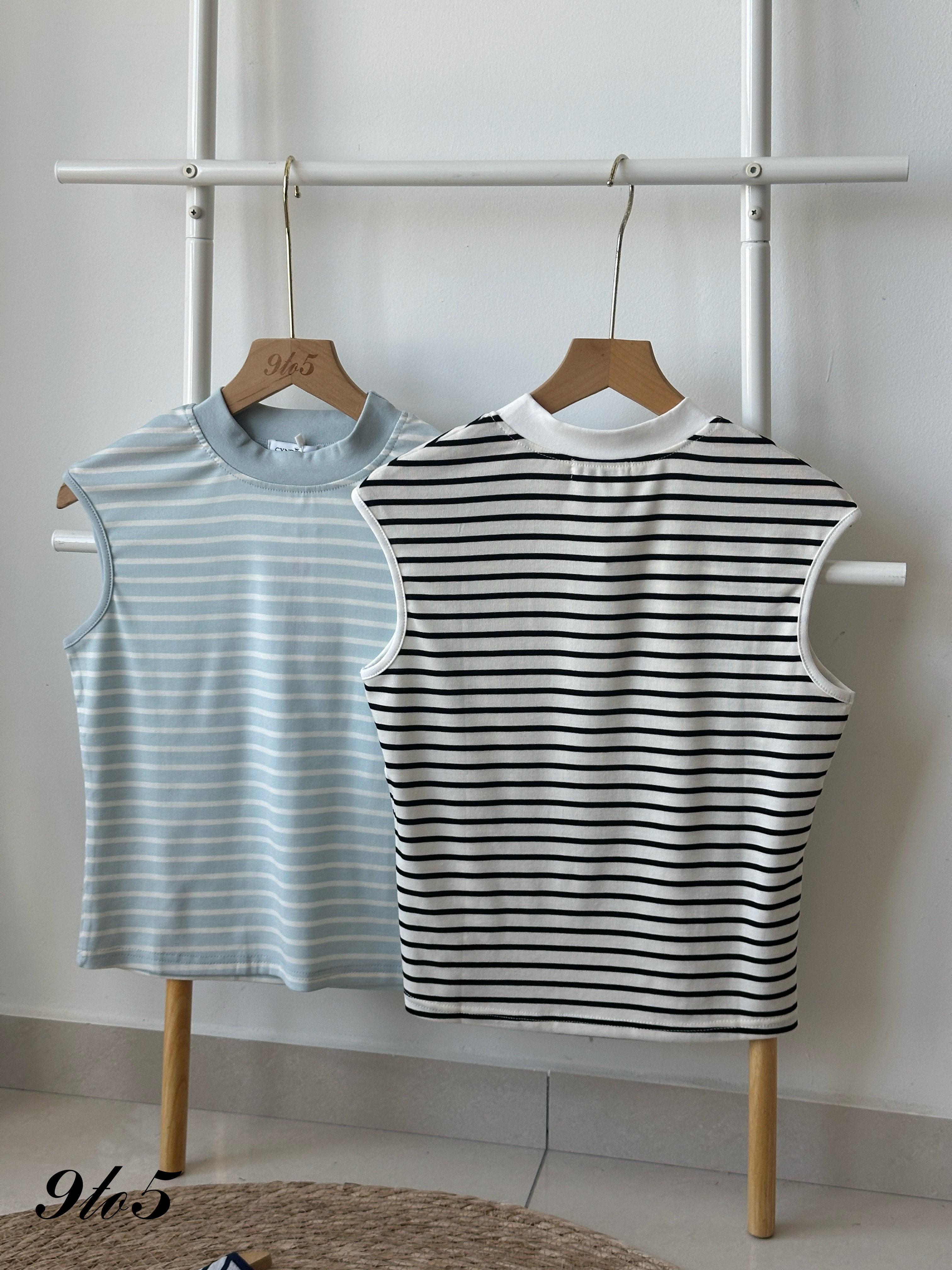 T4237 Sleeveless Stripe Top - 4 Colors 