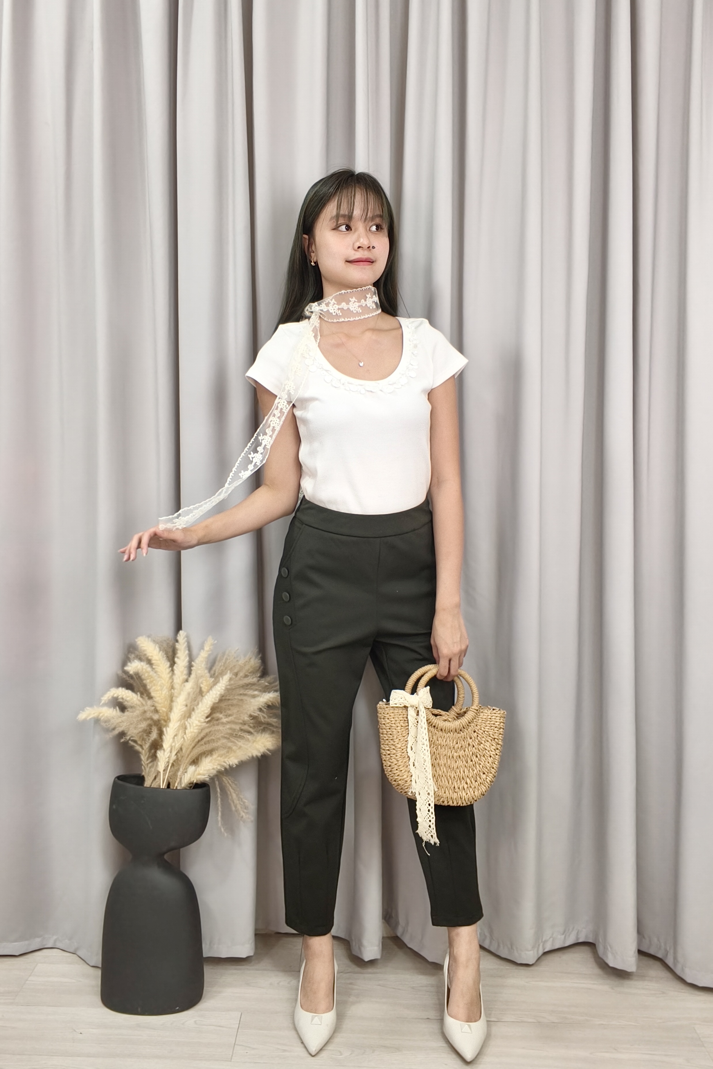 98821 Sculpt Fit High-Waist Tailored Pants