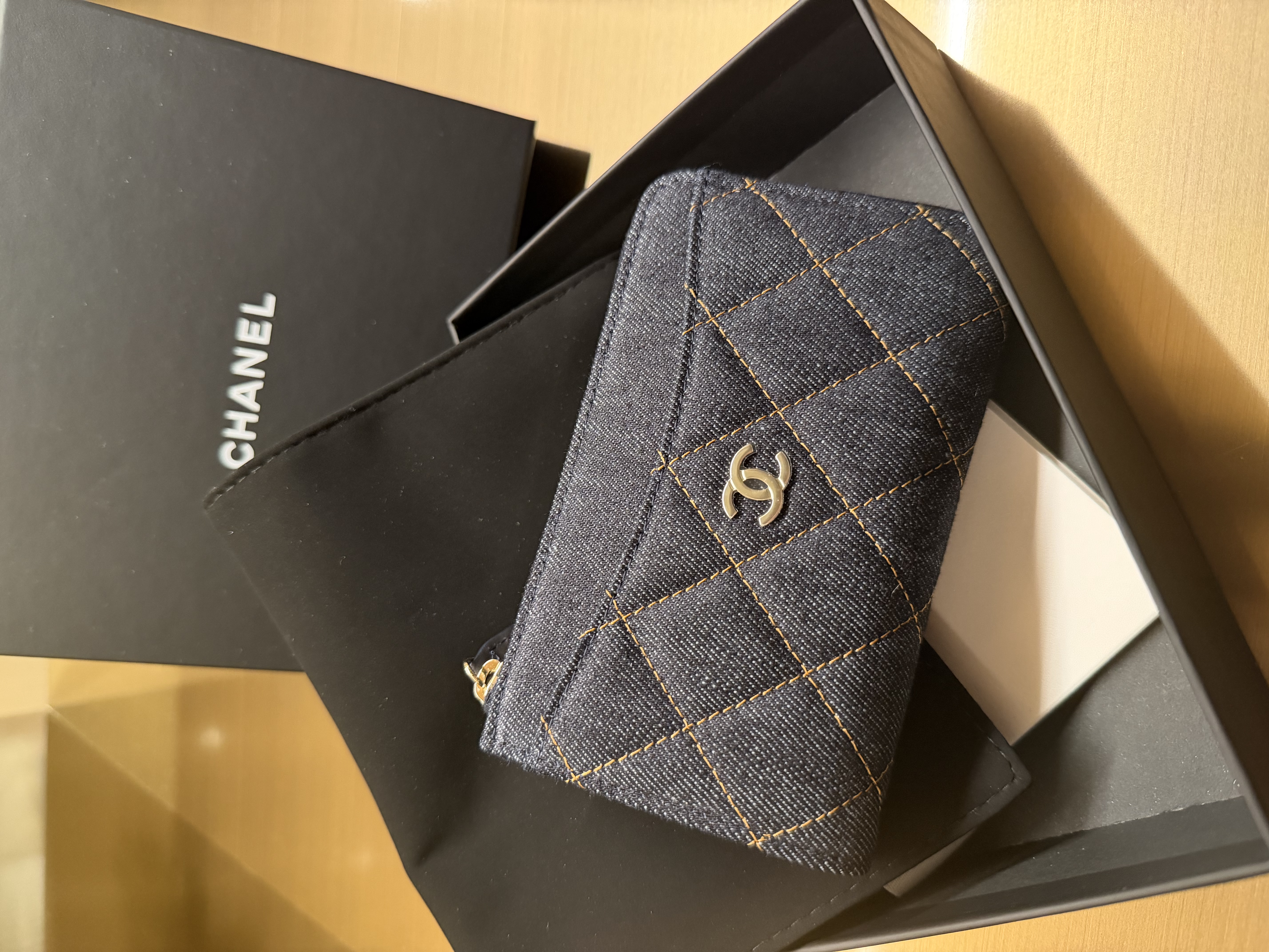 Chanel 牛仔布Card holder 